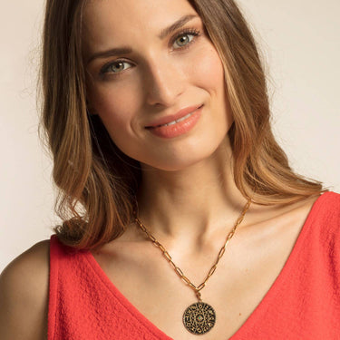 Thomas Sabo Charm-Anhänger Sternzeichen Coin gold Y0036-472-39